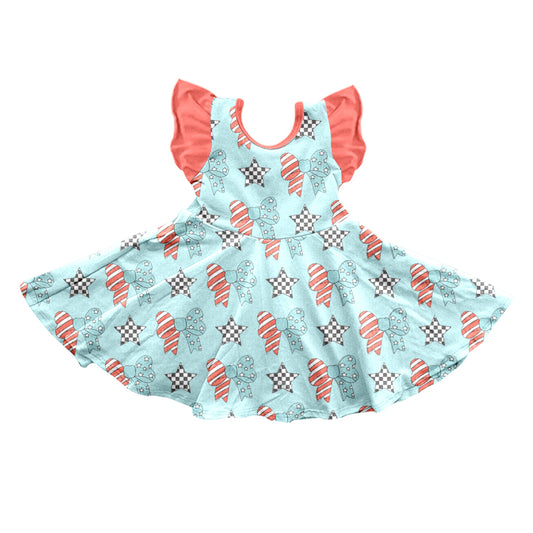 toddler girls clothes flying sleeve summer dress