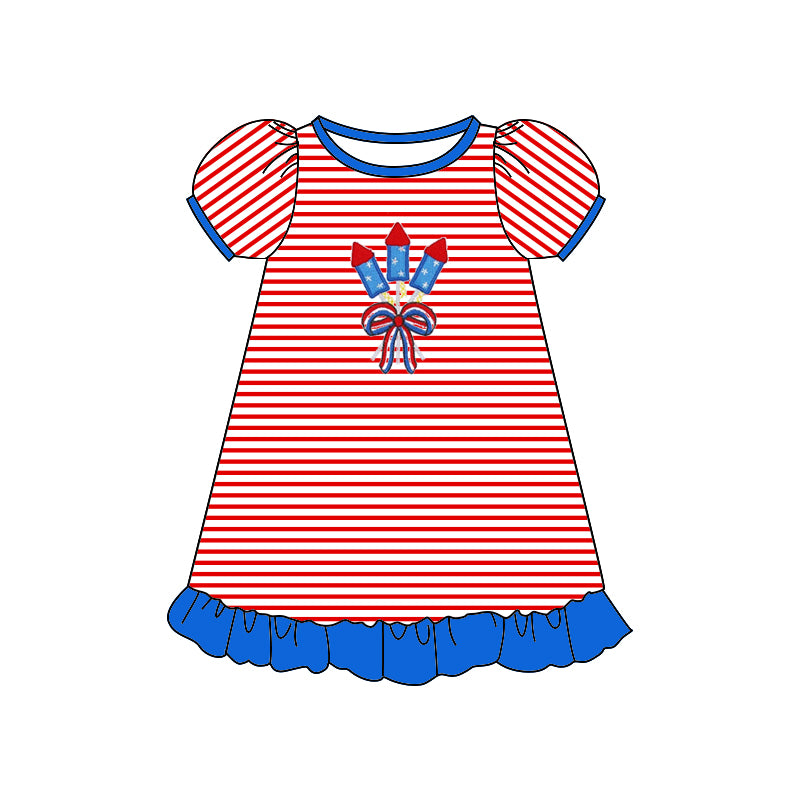 toddler clothes red stripe baby girl summer suspender dress