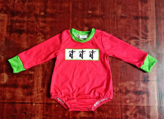 Custom moq 3 eta 6-7weeks Pole Worker Red Long Sleeve Cropped Bodysuit