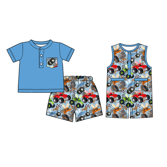 26.1.7 custom each style moq 5 eta 6-8week Sibling Sister easter baby boy short sleeve shorts sets and romper match design
