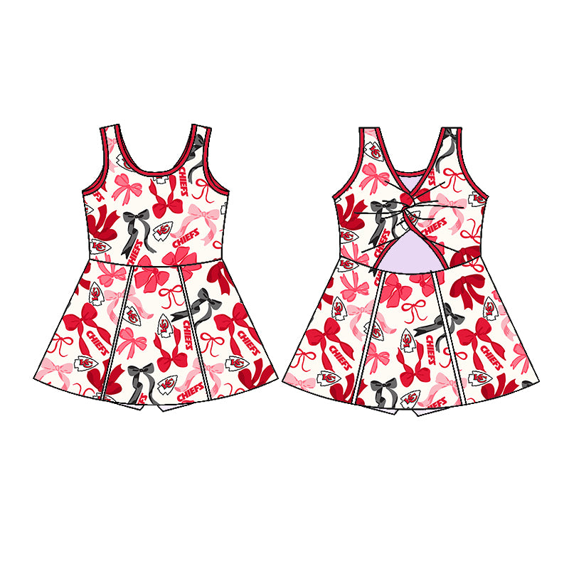 Custom moq 5 mix sizes summer teams baby girls clothes team red short sleeve skirts shorts sets dress 1 and dress 2 and dress 3 and dress 4-25.5.15