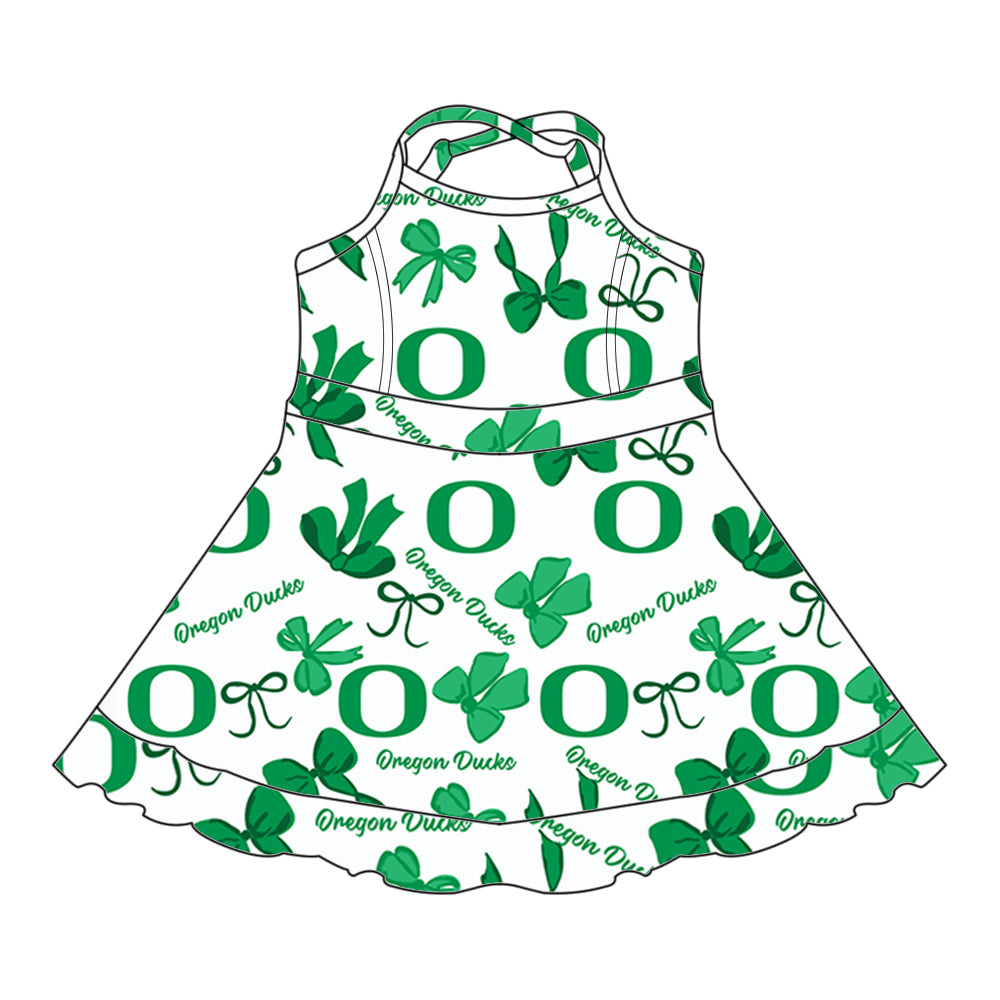 Custom moq 5 mix sizes summer teams baby girls clothes team green short sleeve skirts shorts sets dress 1 and dress 2 and dress 3 and dress 4-25.5.24