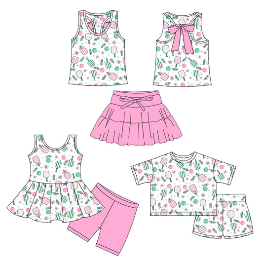26.1.7 custom each style moq 5 eta 6-8week Sibling Sister baby short sleeve shorts sets 3 match design