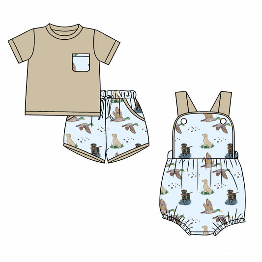 26.1.2 custom each style moq 5 eta 6-8week Sibling Sister duck baby boy short sleeve shorts sets and romper match design