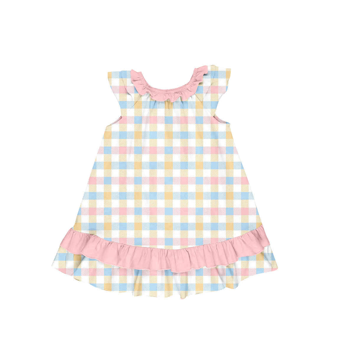 1.3 custom each style moq 5eta 4-6week Sibling Sister baby girl dress 1 and dress 7 match family design