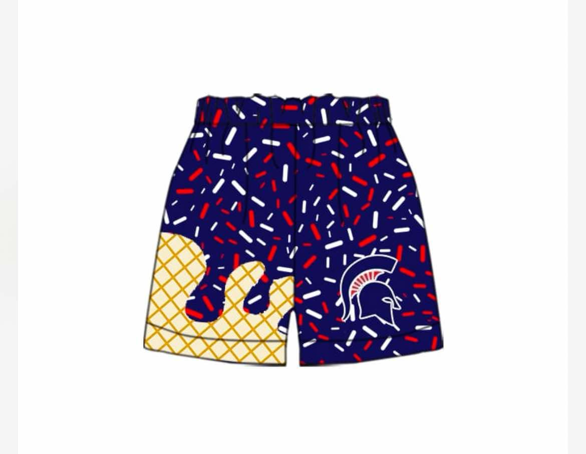 custom  Red White Beach Summer Shorts