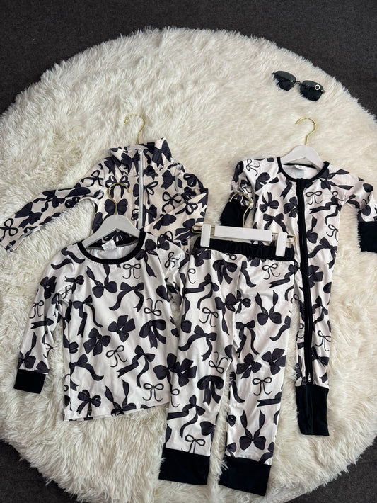 RTS NO MOQ Sibling baby Girls Boys bow short sleeve pants sets and rompers and yoga top Clothes