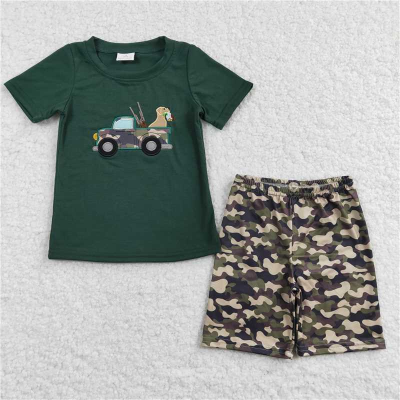 Baby Kids camouflage print Sibling Rompers Clothes Sets