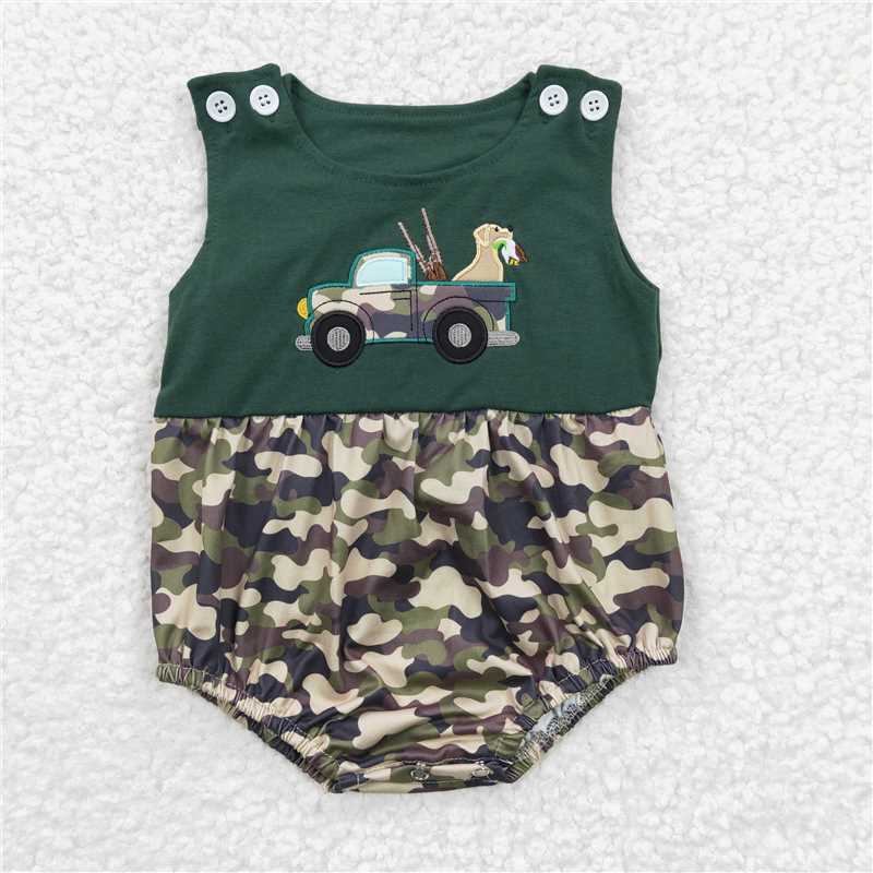 Baby Kids camouflage print Sibling Rompers Clothes Sets