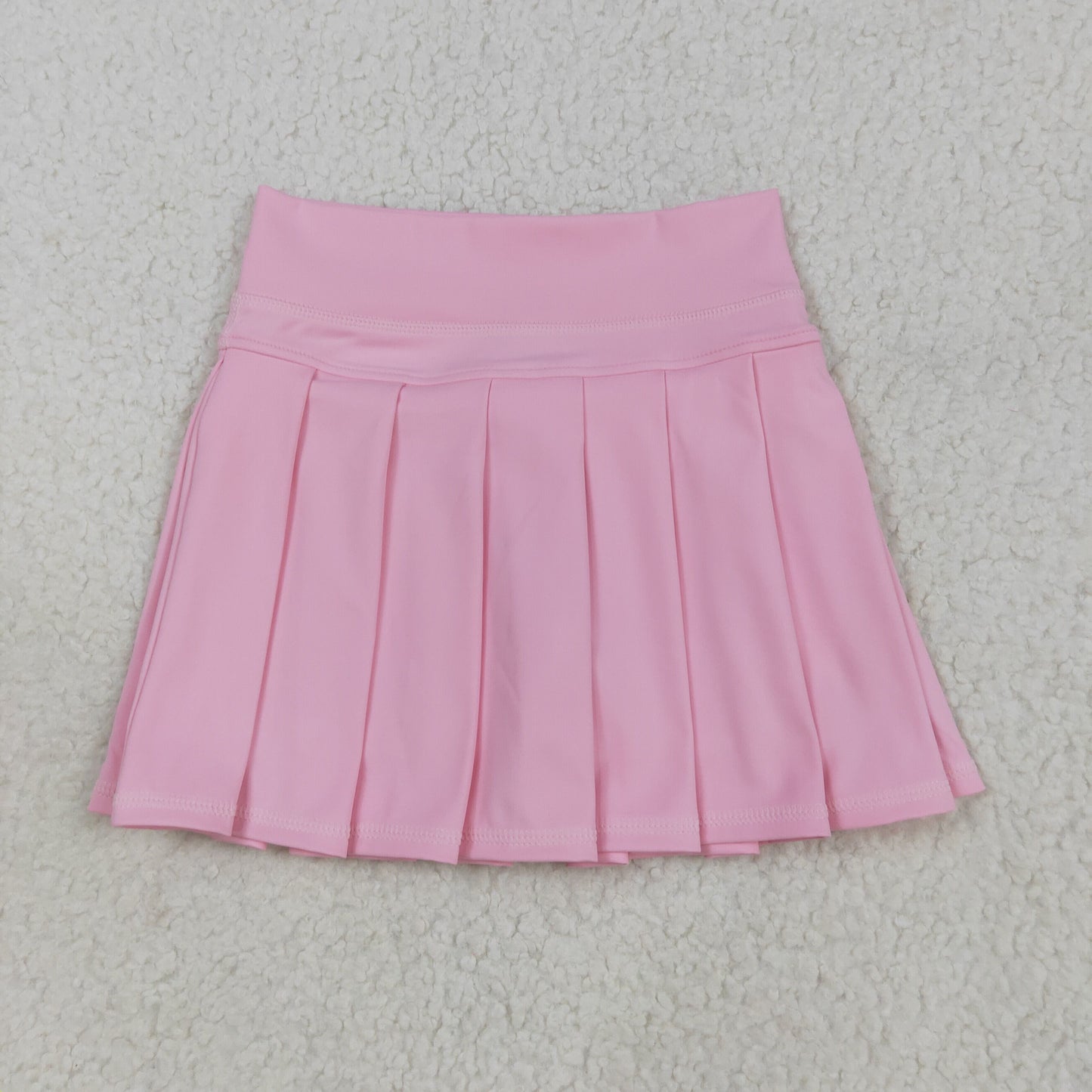 RTS NO MOQ（In Stock ) GLK0088 solid light pink yoga skirt