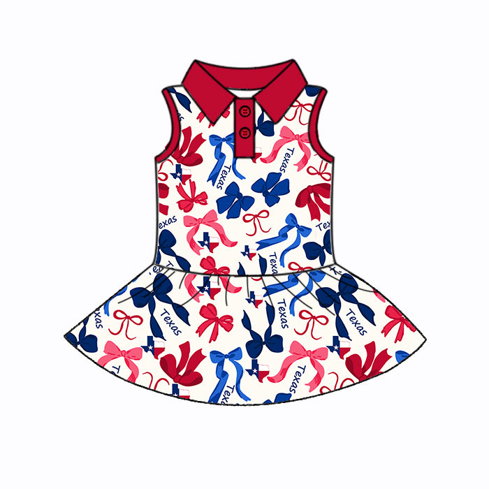 Custom moq 5 mix sizes summer teams baby girls clothes team red short sleeve skirts shorts sets dress 1 and dress 2 and dress 3 and dress 4-25.5.16