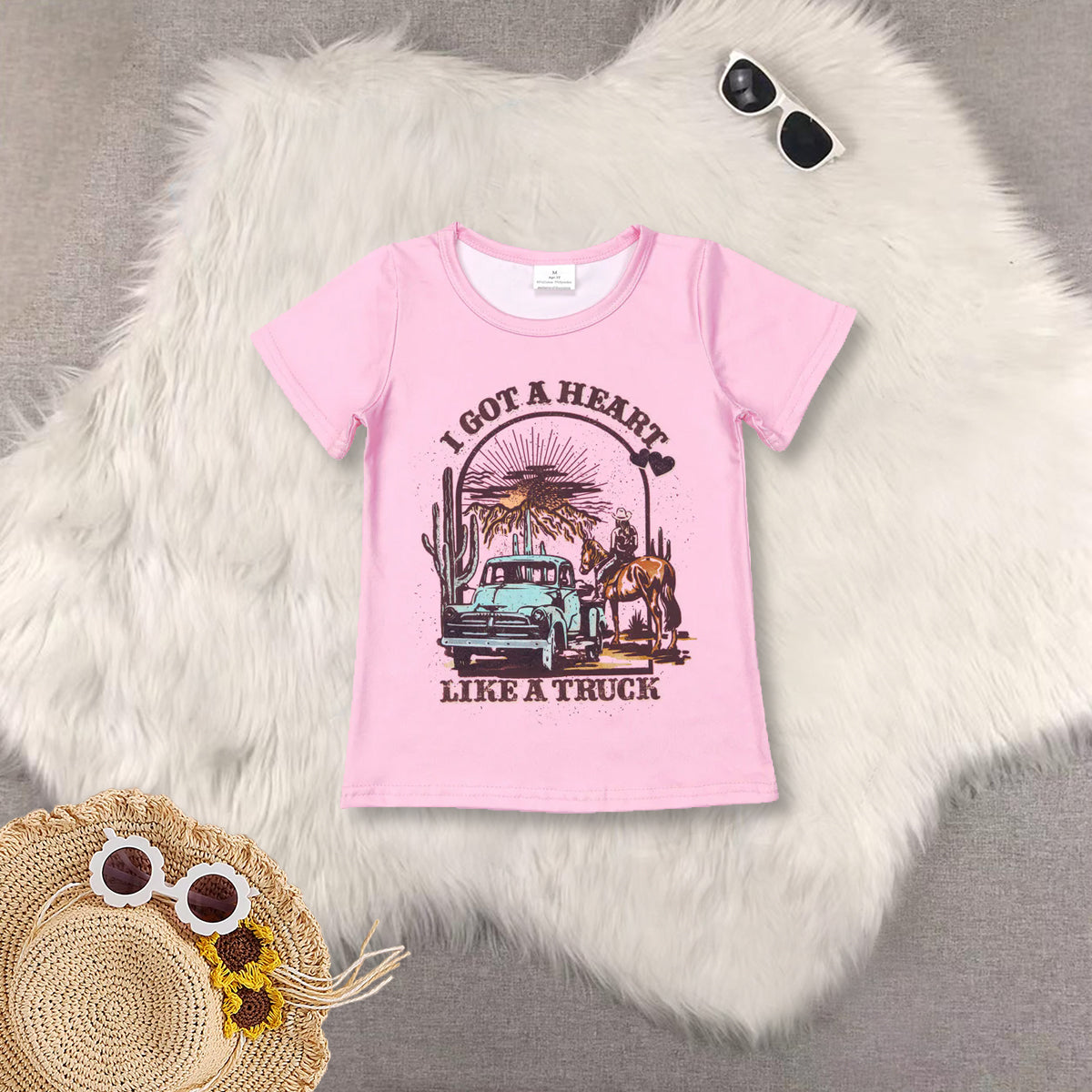 RTS NO MOQ Sibling baby girls clothes pink short sleeve short skirts sets and Top and skirts