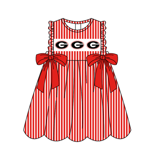 Custom moq 5 mix size milk silk baby girl clothes team summer red sleeveless dress-25.11.25