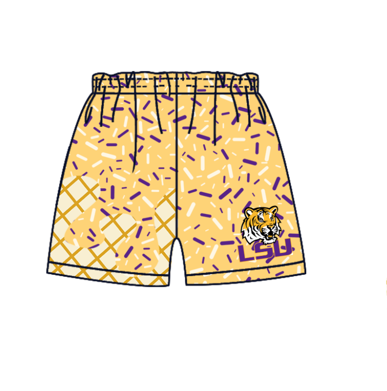 Custom summer teams baby girls clothes team gold hooded long sleeve tops and dress and skirts and shorts 1 and shorts 2-25.5.8