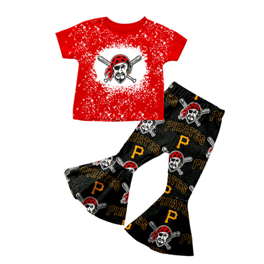 baby girl clothes team red top pants toddler girl summer outfit