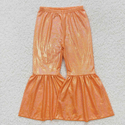 P0188 Orange satin bronzing trousers