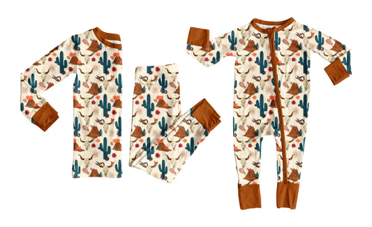 25.12.1 custom each style moq 5 eta 6-8week Sibling Sisters cow head catcus baby boy clothes long sleeve pants sets and romper match family design