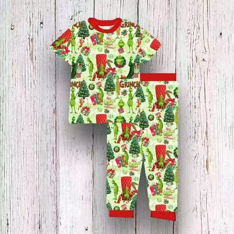 Deadline July 17 custom no moq  eta 6-7weeks grinch pajamas