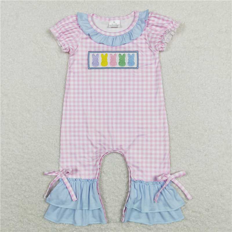 RTS NO MOQ Baby boy clothes easter Shorts Sleeve Romper Mixed Sizes