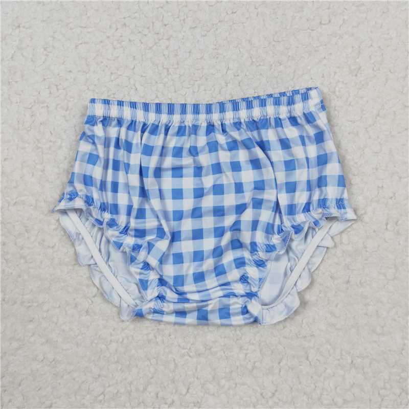 Rts sales no moq G4-24-3., Blue and white plaid shorts