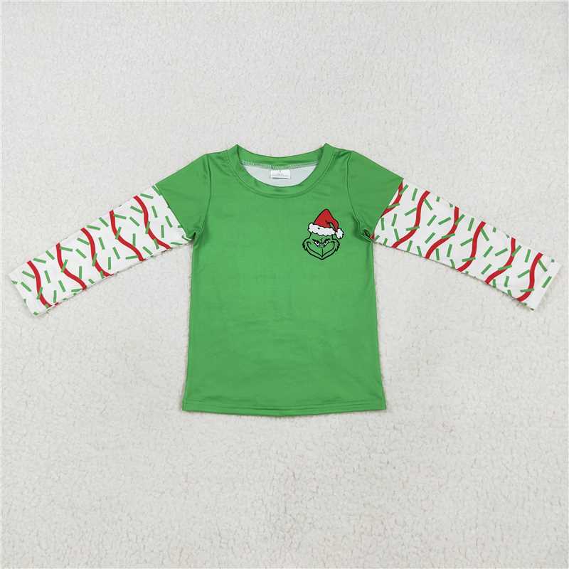 RTS NO MOQ Baby kid Christmas pullover long sleeve top