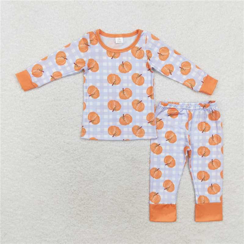 RTS NO MOQ Boys and Girls Pajama Long Sleeve and Pants Sets bamboo