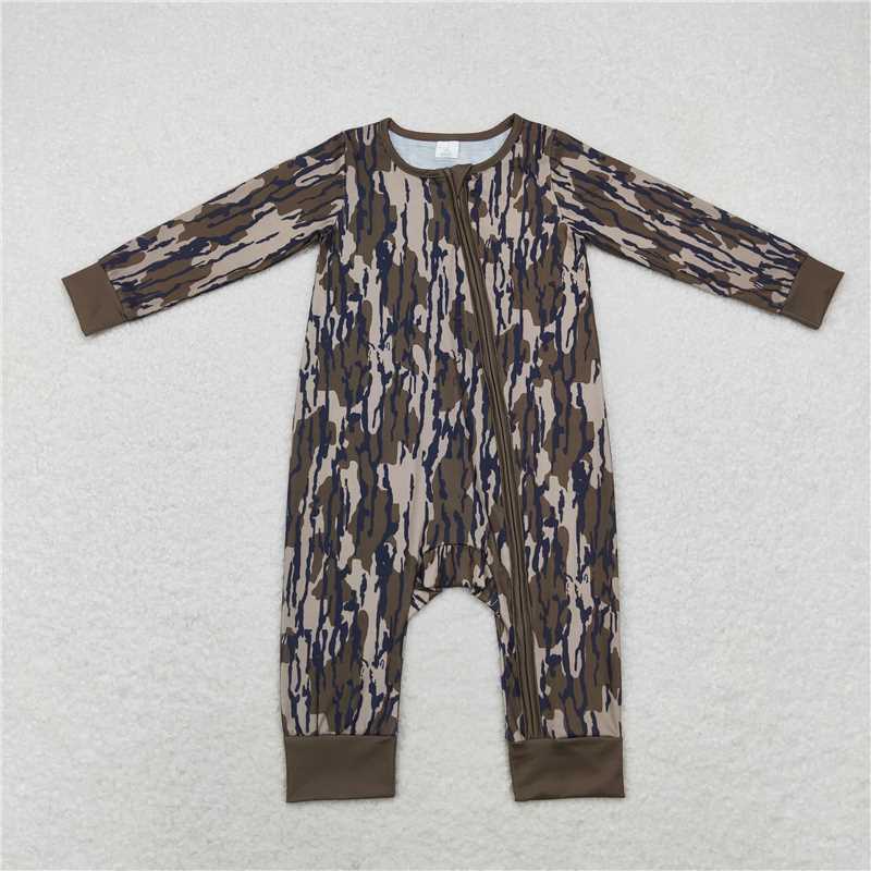 RTS NO MOQ LP0492 BLP0707 LR1452 BLP0705 Brown camouflage long-sleeved suit & crawler suit