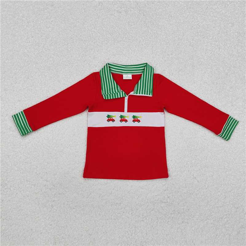 RTS NO MOQ Baby kid Christmas pullover long sleeve top