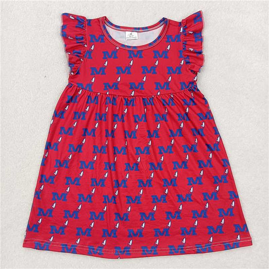 "G6-7-2*;' M red flying sleeves skirt"