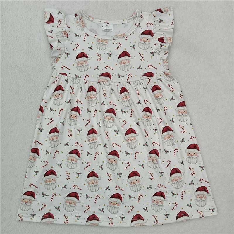 "G6-2-6;'[]\ Santa Claus white flying sleeve dress"
