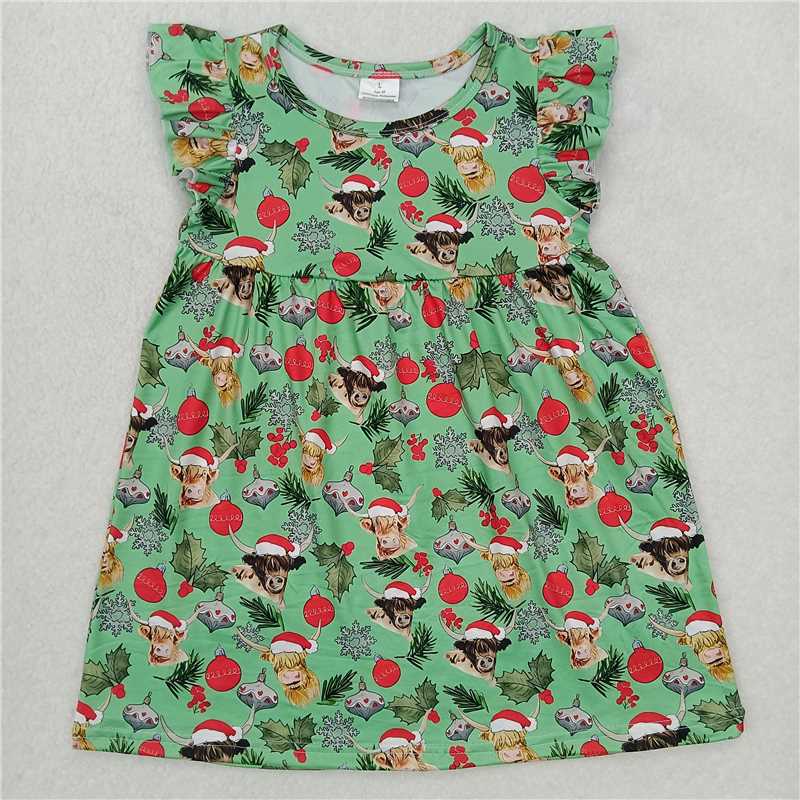 "G6-2-5*/[ Red balloon with bull head and green flying sleeves skirt"