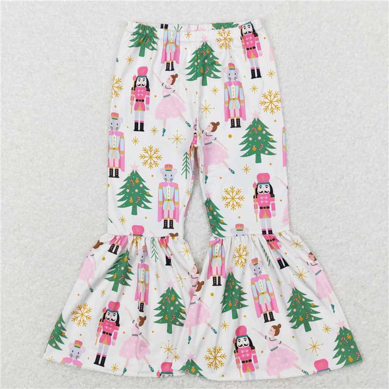 RTS SALES NO MOQ G6-5-4/ King Girl Dancing Tree White Pants