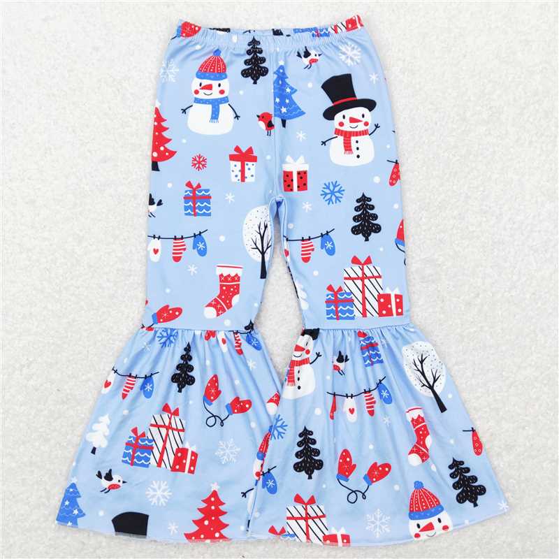 RTS SALES NO MOQ G6-5-4/' Snowman gift box blue trousers