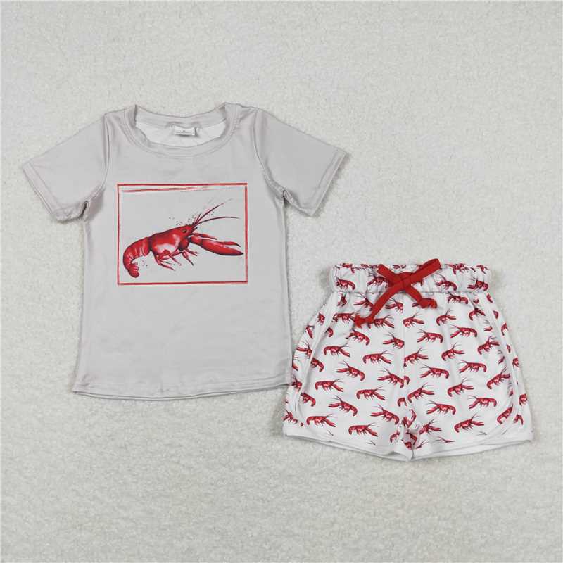 RTS NO MOQ Baby BOY clothes Short Sleeve shorts Suit=