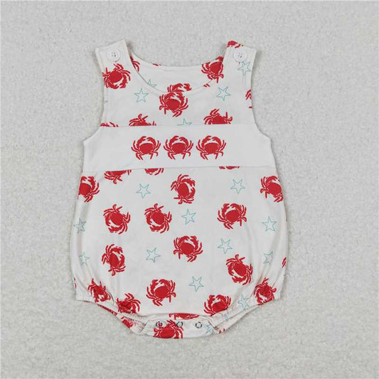 RTS NO MOQ（In Stock) Crab Star Beige Vest Bodysuit