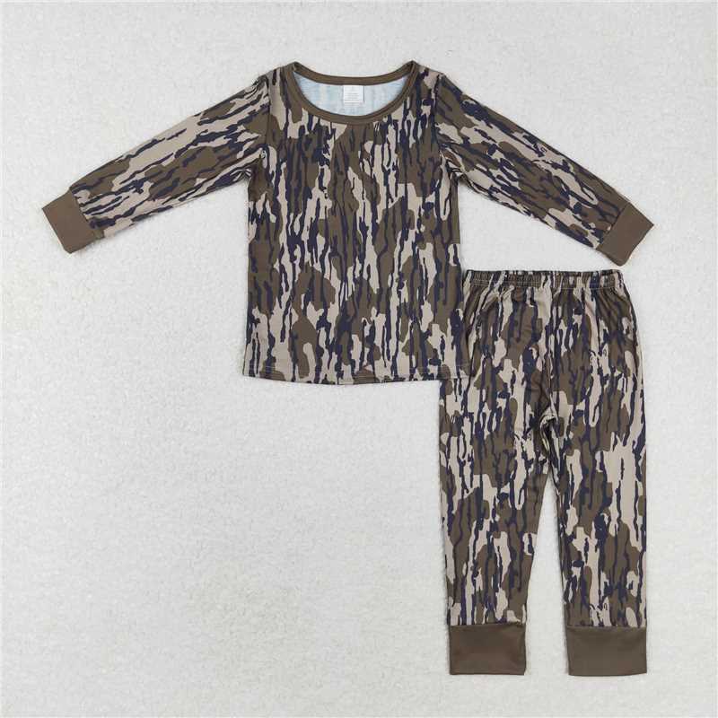 RTS NO MOQ LP0492 BLP0707 LR1452 BLP0705 Brown camouflage long-sleeved suit & crawler suit