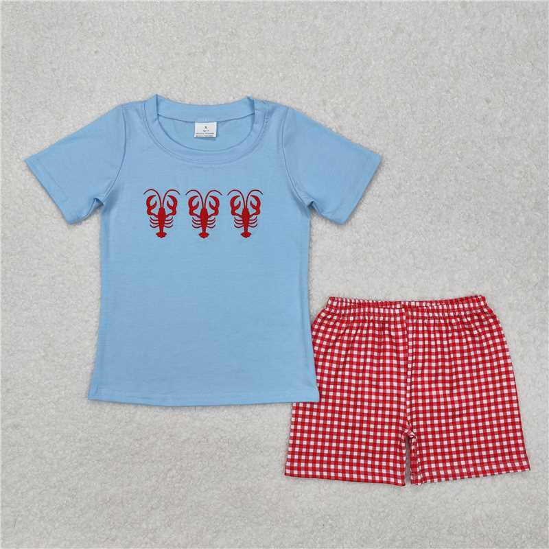 RTS NO MOQ Baby BOY clothes Short Sleeve shorts Suit=