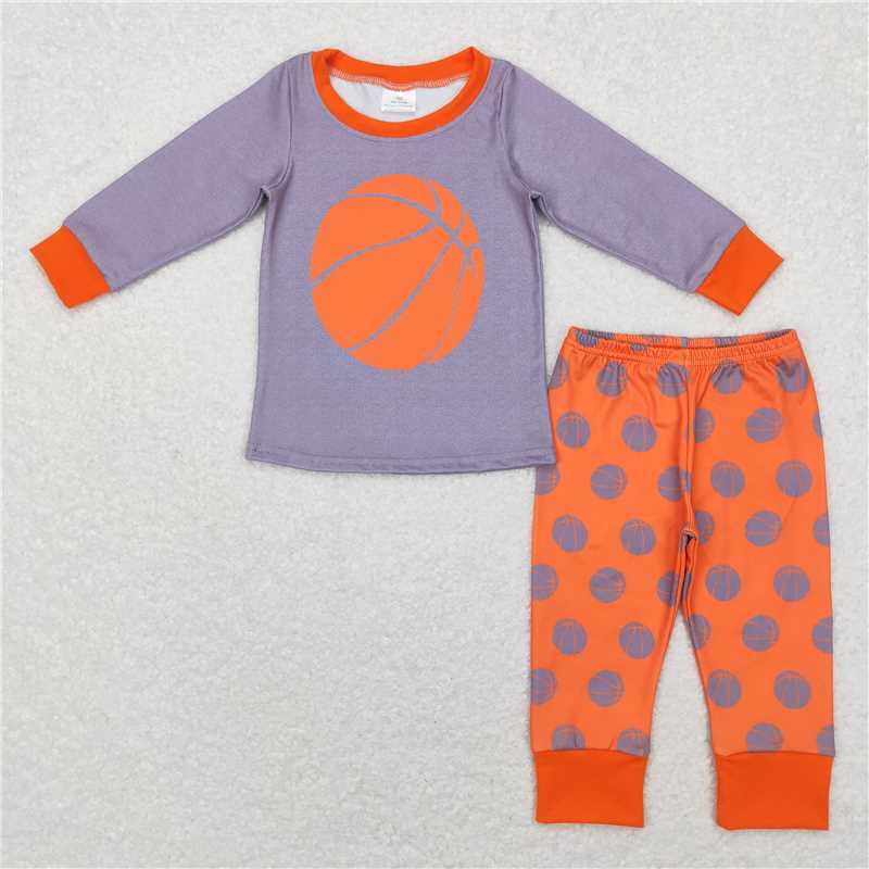 RTS NO MOQ baby boy and girls clothes basketball Short Sleeve Pants Suit