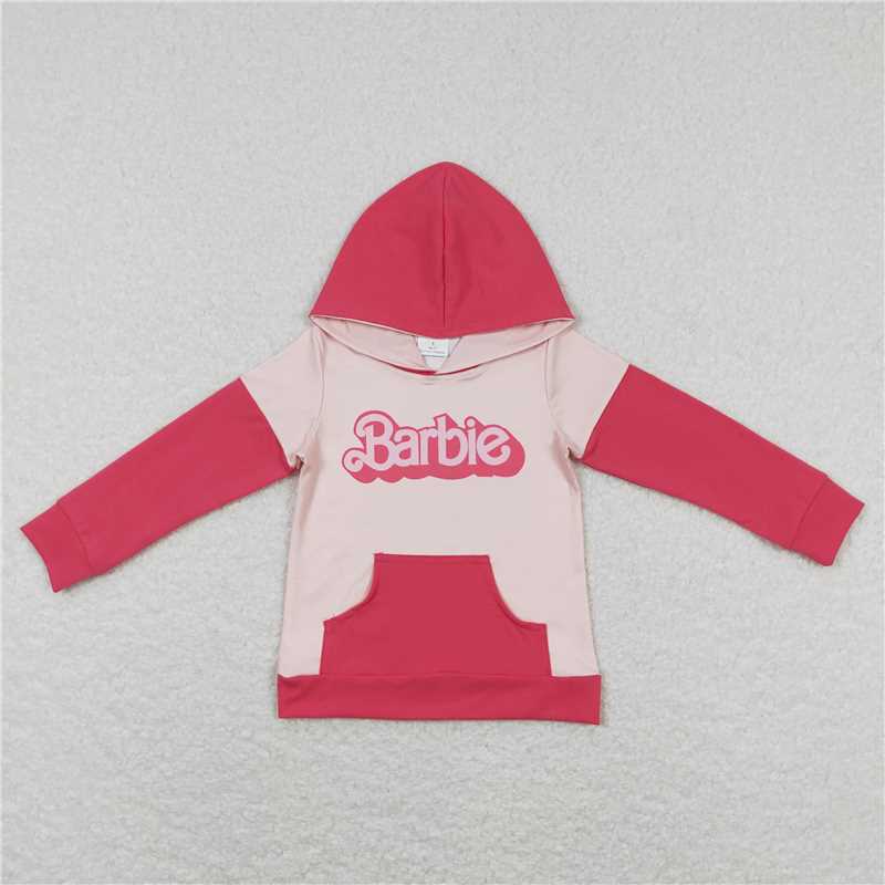 RTS NO MOQ Baby kid Barbie pullover long sleeve top