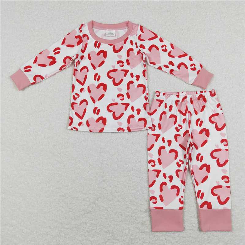 RTS NO MOQ Baby Boys Clothes Valentine long-sleeved pants set