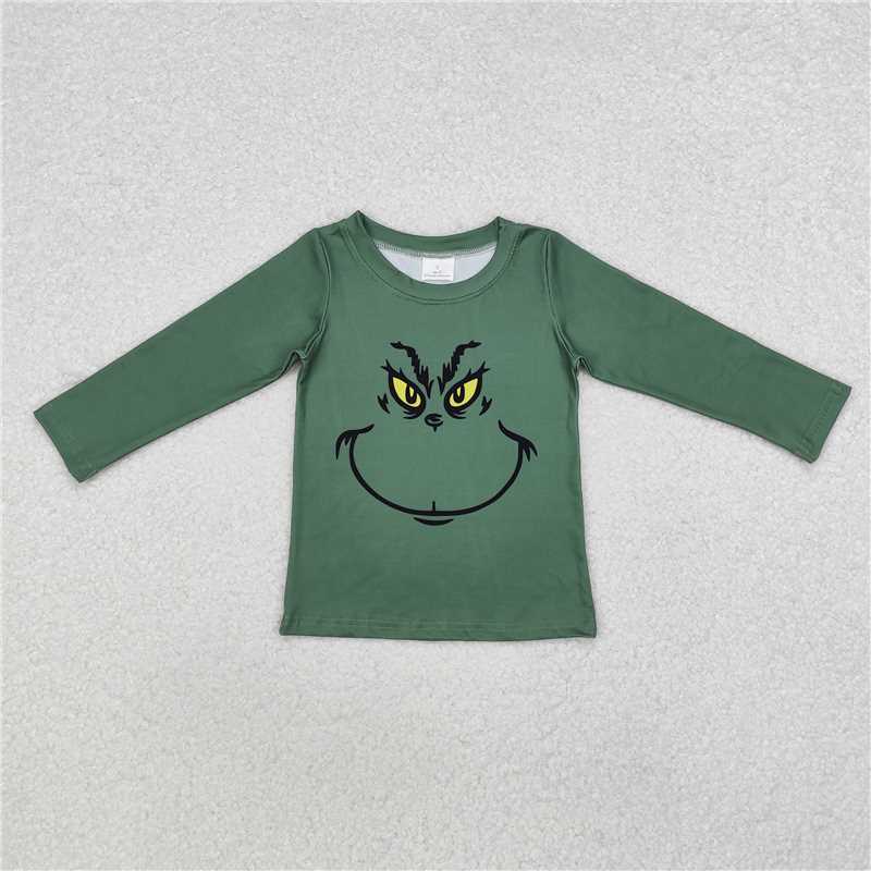 RTS NO MOQ Baby kid Christmas pullover long sleeve top