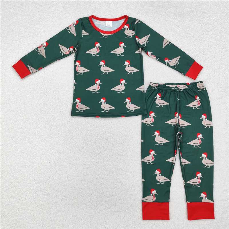 RTS NO MOQ Christmas Collection Long Sleeve and Long Pants Pajama Sets: Animal Print & Character Print