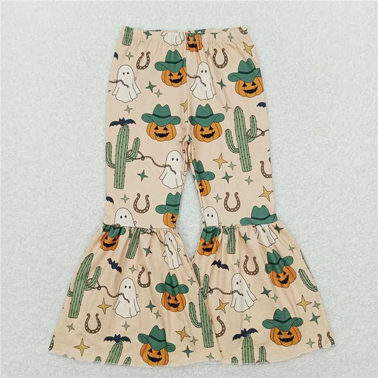 RTS SALES NO MOQ G6-5-6 Cactus Ghost Pumpkin Monster Light Yellow Pants