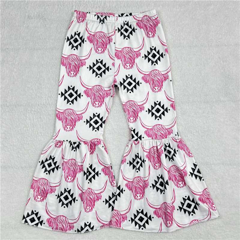 RTS SALES NO MOQG6-5-6[ Rose red bull head diamond check white trousers