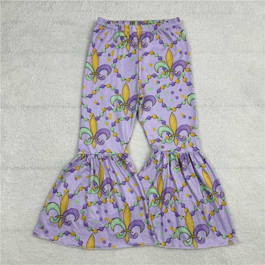 RTS SALES NO MOQ G6-5-6/' Colored circle purple trousers