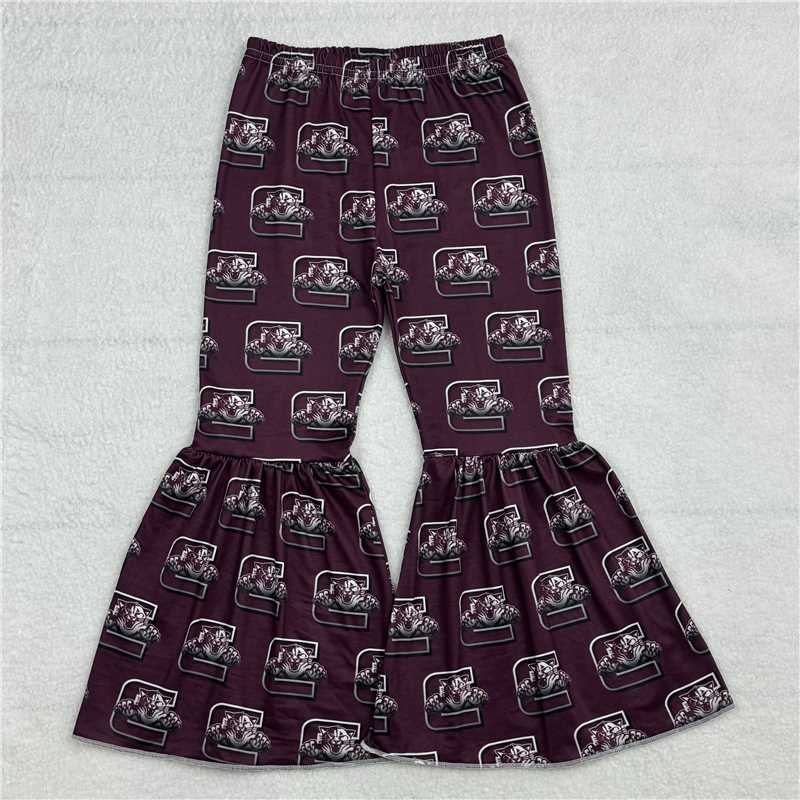 RTS SALES NO MOQ G6-5-7*\ Tiger dark purple trousers