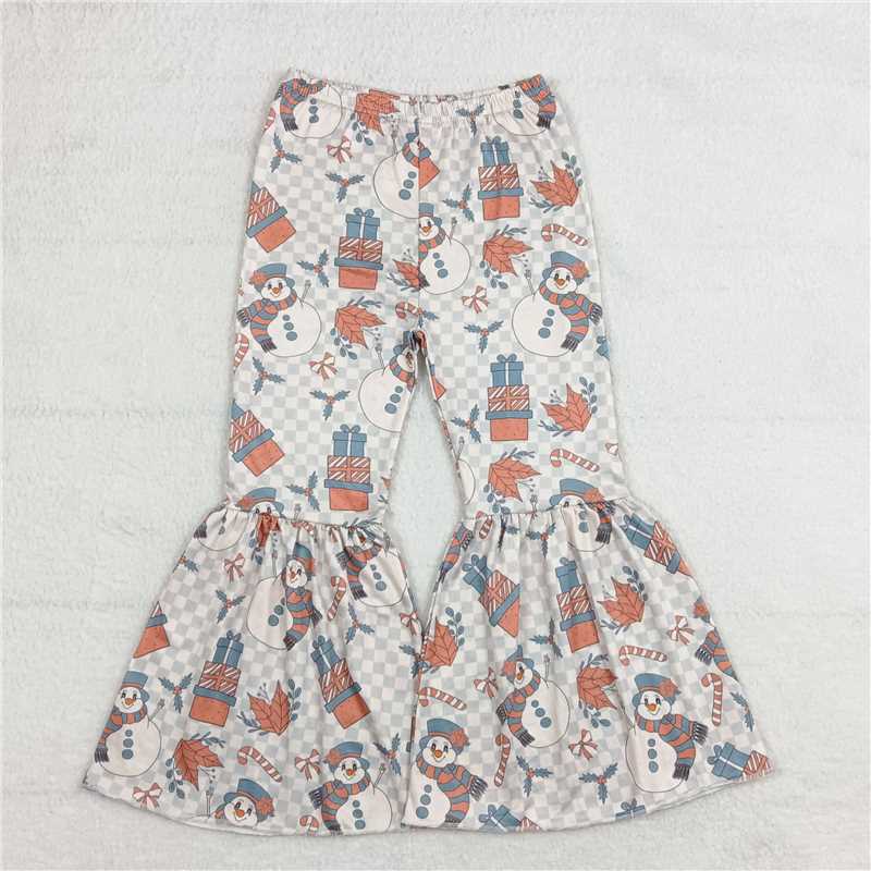 RTS SALES NO MOQ G6-10-4 Snowman scarf gift box plaid trousers