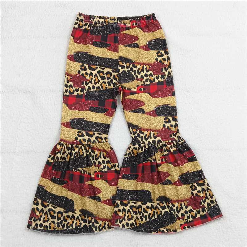 RTS SALES NO MOQ G6-10-4[ Leopard print tie-dye trousers