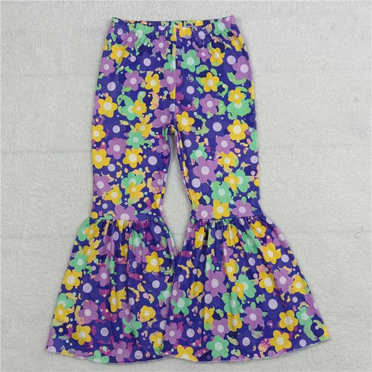 RTS SALES NO MOQ G6-10-4[[ Colorful floral purple trousers