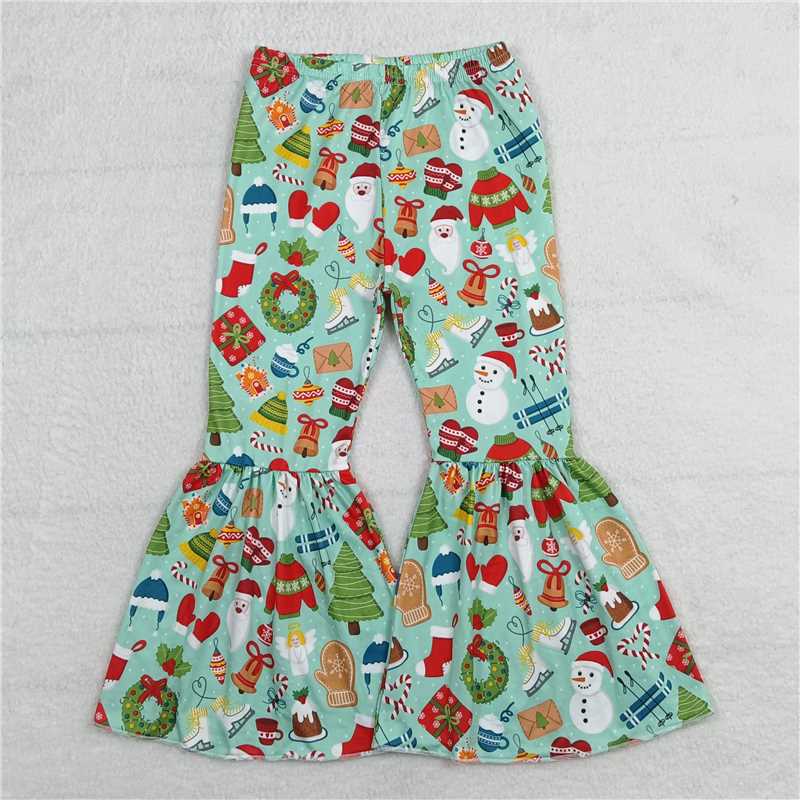 RTS SALES NO MOQ G6-10-4,. Christmas clothes gloves snowman green trousers